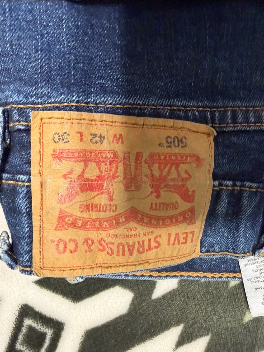Levi's Men's Dark Blue Straight Leg Jeans